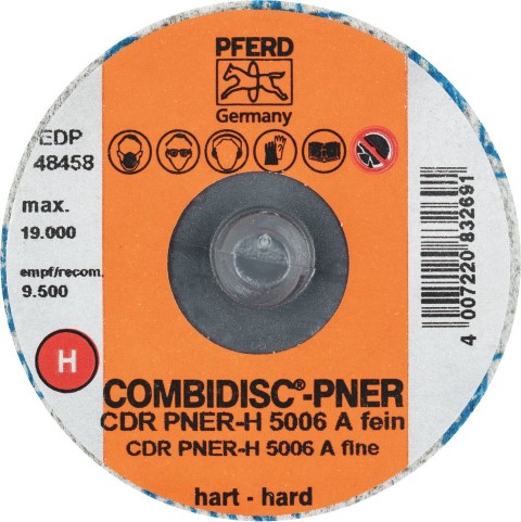 PFERD COMBIDISC NON-WOVEN DISC ALUM OX 50MM FINE PNER HARD